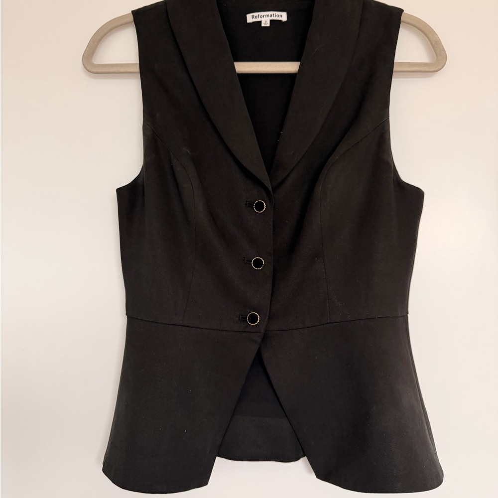 Reformation plum vest